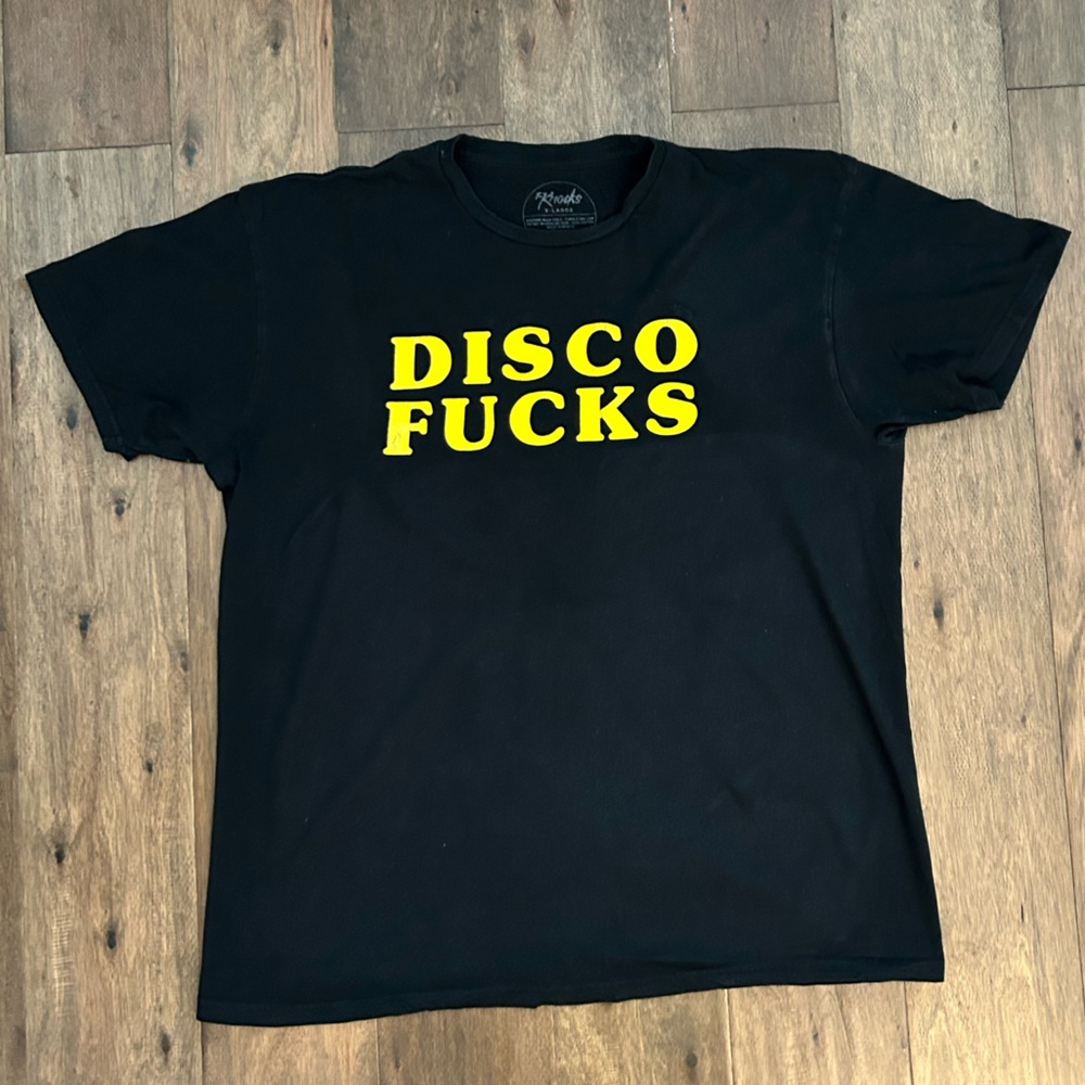 Black T-Shirt with Yellow Graphic (The Knocks)